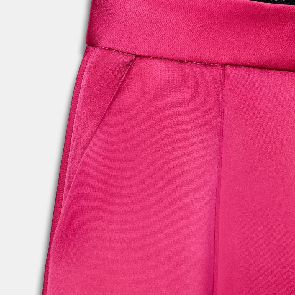 ZARA SATIN EFFECT BALLOON PANTS - Picture 8 of 10